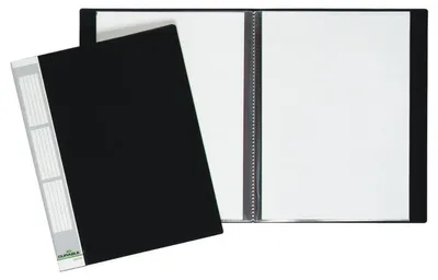 Produktbild von Sichtbuch Duralook A4 20 Hüllen schwarz Packung mit 5 Stück