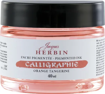 Produktbild von Jacques Herbin 3x Pigmentierte Kalligrafietine 40ml - Orange 11356T
