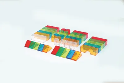 Obrázok produktu pre Tickit Colour Blocks, 1 rok / roky, Akrylový, Priesvitné, Viacfarebný