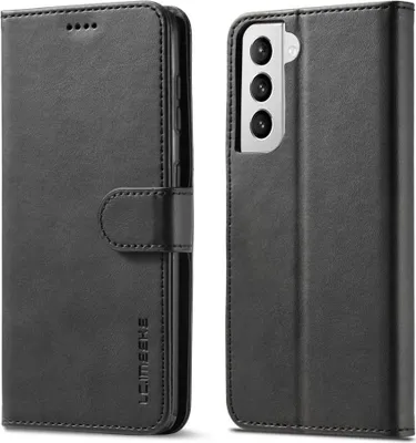 Produktbild von Samsung Galaxy S21 Hülle - LC.IMEEKE Luxus Klapphülle - Schwarz