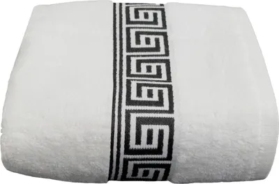 Produktbild von Julie Julsen® Handtuch 600g/m² 80 x 200 cm,WEIß-SCHWARZ