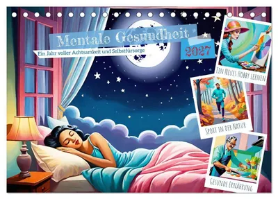 Produktbild von Mentale Gesundheit (Tischkalender 2027 DIN A5 quer), CALVENDO Monatskalender