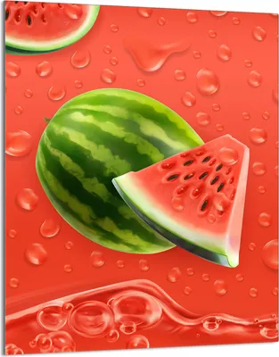 Produktbild von Glasschneidebrett 40x52 Wassermelone