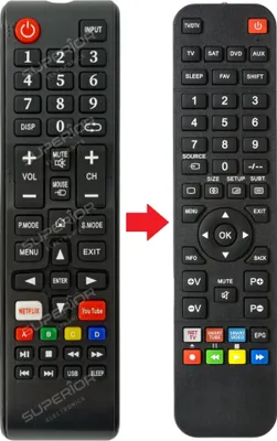 Produktbild von Ersatz Fernbedienung für Akai TV AKTV323M-SAT | AKTV3922I | AKTV3922NT