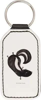 Produktbild von Mr. & Mrs. Panda Taschenanhänger Stinktier Handstand - Weiß - Geschenk, Stinki, schlüsselbund anhänger, Schlüsselanhänger, Skunk, Spielplatz, schlüssel, Mit Spruch, für