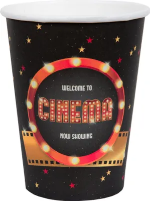 Immagine prodotto di Bicchiere di carta Hollywood 10 pezzi colorati 7,8 x 9,7 cm - taglia unica