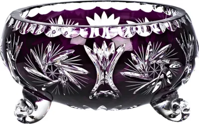 Produktbild von Schale Schleuderstern 14 cm, violett, aus Bleikristall