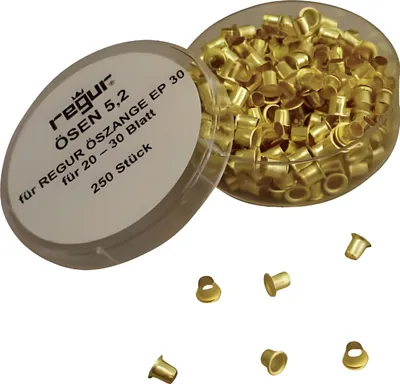Immagine prodotto di Regur® RÖ-5,2 Ösen - 250 Stück,  5,2 mm für 20-30 Blatt
