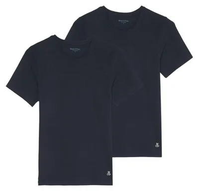 Immagine prodotto di Marc O'Polo - Top girocollo 2P Essentials in cotone organico elasticizzato XXL Dunkelblau/marino scuro