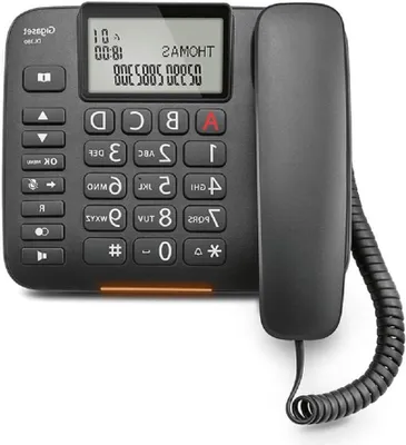 Produktbild von Festnetztelefon - Schnurloses Telefon - Telefonieren zu Hause - Mit Anruferkennung - 20 x 195 cm - Schwarz