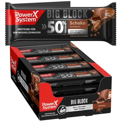 Karton Big Block Proteinriegel Schoko