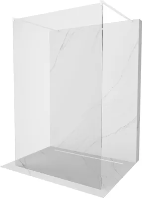 Image de Mexen Kioto paroi de douche à poser 180 x 200 cm, transparent 8 mm, blanc - 800-180-002-20-00