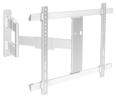 Obrázek produktu pro Nástěnný držák bílý pro TV monitory 32-60" plně nastavitelný, výsuvný, otočný, naklápěcí, otočný, ultraplochý, SLIMLINE-A-466-W