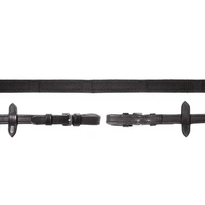 Produktbild von Schockemöhle Sports Zügel Durasoft Reins Grip 16 mm Black / Silver WB