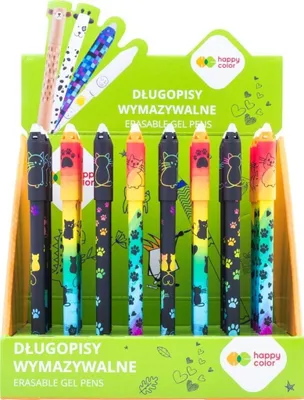 Image de Miaow stylo à bille bleu effaçable (40pcs) HAPPY