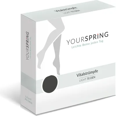 Produktbild von Yourspring light transparent 70den AD 42/43 schw. 2 St