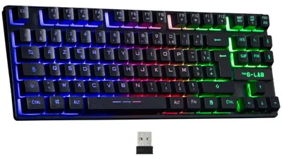 Productafbeelding van Draadloos Gaming Toetsenbord met Compact TKL Design en RGB Verlichting