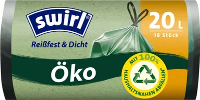 Produktbild von Swirl Öko Müllbeutel mit Tragegriff 20 L 18 Stück