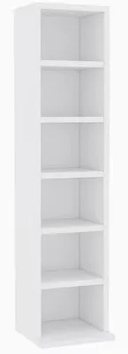 Immagine prodotto di Mobile porta CD in legno laminato, 21 x 20 x 88 cm, con ripiano in legno, per soggiorno, camera da letto e ufficio