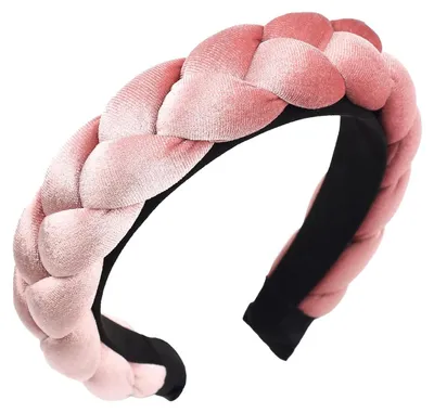 Productafbeelding van Hoofdband gevlochten - Haaraccessoires vrouwen - Vintage haaraccessoire - Fluwelen hoofdband - Ideaal voor feesten - Zacht en uniek ontwerp