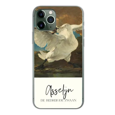 Produktbild von MuchoWow® Handyhülle Schutzhülle Hülle für iPhone 11 Pro Der gefährdete Schwan - Asselijn - Alte Meister Silikon Softcase Handy Hülle - Handy