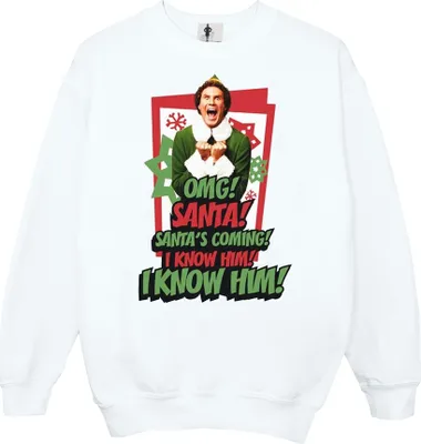 Produktbild von Elf - "OMG Santa" Sweatshirt für Herren BI21905 (3XL) (Weiß)