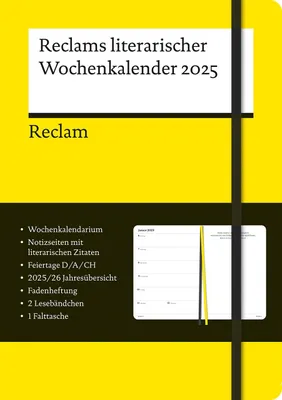 Produktbild von Reclams literarischer Wochenkalender 2025