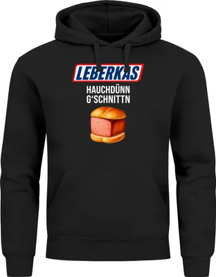 Produktbild von Hoodie Herren für das  Leberkas Hauchdünn Ersatz Tracht Pullover Volksfest Bierfest Outfit Spruch Lustig Moonworks®