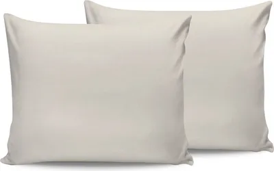Produktbild von L'Essentiel Linge de Maison, Cream, Creme, Kissenbezug-Set (2 Stück), 100 % BAUMWOLLE RANFORCE, 50 x 70 cm