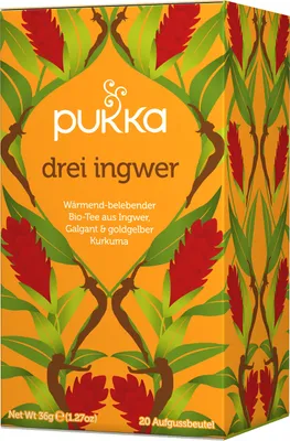 Produktbild von Pukka 478709, Kräutertee, 36 g, Galangal, Ingwer, Lakritze, Kurkuma, CE, 1 Stück(e), Fair for Life