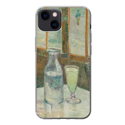 Produktbild von MuchoWow® Handyhülle Schutzhülle Hülle für iPhone 13 Couchtisch mit Absinth - Vincent van Gogh Silikon Softcase Handy Hülle - Karteninhaber