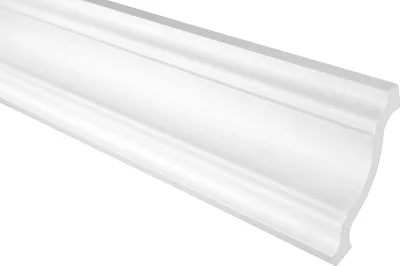 Produktbild von GRAND DECOR Stuckleisten Decke modern, PolyurethanHartschaum & Flexibel - 2m Deckenleisten glatt Zierleisten Decken Stuck Deko Kunststoff (2 Meter P813 weiß)