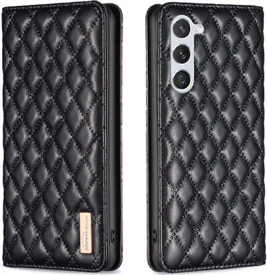Produktbild von Galaxy S23 Hülle, Elegant Bookstyle Flip Leder Kartenfächer Schutzhülle mit Ständer für Samsung Galaxy S23 Schwarz