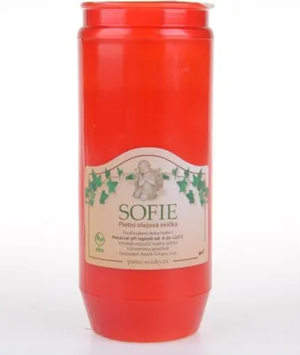Obrázok produktu pre Sviečka olejová 240g 90hodín SOFIA BOLSIUS červená