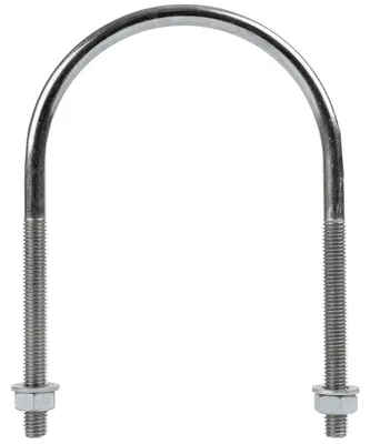 Obrázok produktu pre DROMET U-držák M8 x 89 mm (3") pozinkovaný s maticami, výška 141 mm