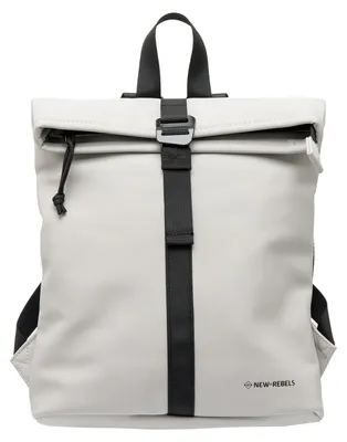 Produktbild von New Rebels Mart Roll Up Rolltop City Rucksack Los Angeles wasserabweisend grau