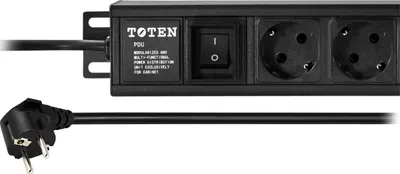 Immagine prodotto di TOTEN, scatola di derivazione 6xCEE 7/4 1xCEE 7/7 interruttore 3m 19"