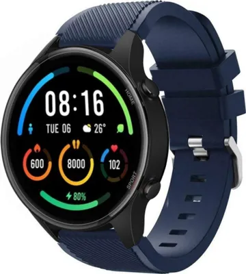 Produktbild von Strap-it Xiaomi Mi Watch Silikonarmband (Dunkelblau)