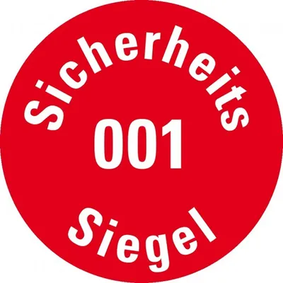 Produktbild von Dreifke® Sicherheitssiegel, nummeriert von 1 - 500, Haftpapier, permanent, Ø ...