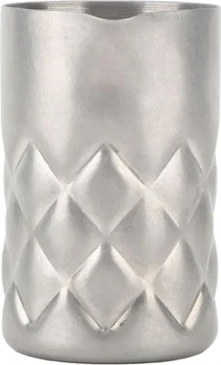 Imagen del producto de Vaso mezclador de acero inoxidable 304, resistente a la oxidación y a la corrosión, con capacidad de 60 ml, ideal para preparar cócteles. Incluye escala y filtro de malla metálica, perfecto para bares