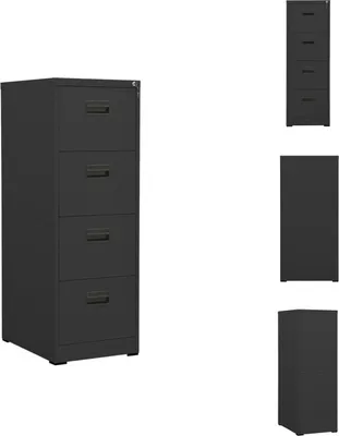 Produktbild von vidaXL Aktenschrank Anthrazit 46x62x133 cm Stahl -  Aktenschränke