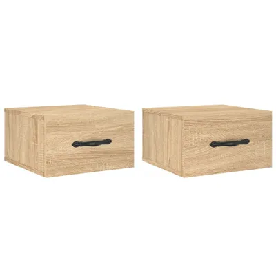 Produktbild von Wand-Nachttische 2 Stk. Sonoma-Eiche 35x35x20 cm