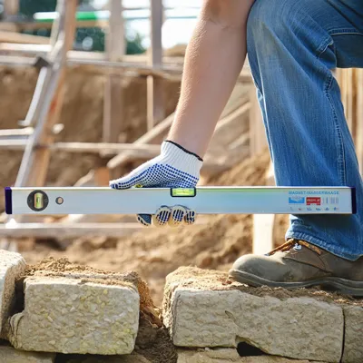 Produktbild von rabo Alu-Magnet-Wasserwaage 80 cm Wasserwaagen für präzises horizontales und vertikales Messen 'Profi-M'
