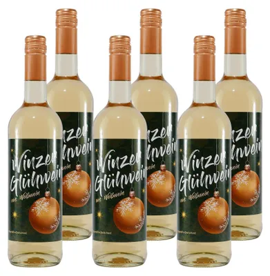 Produktbild von Hüttenglut Winzer-Glühwein Weiß (6 x 0,75L)