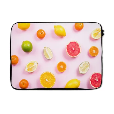 Produktbild von MuchoWow® Laptop Hülle 14 ZollZitrone - Limette - Zitrusfrüchte Laptoptasche - Laptoptasche - Stoßsicher - Schutzhaube
