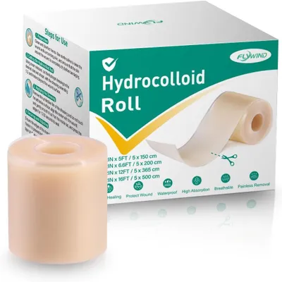 Produktbild von Hydrokolloid Pflasterrolle 5 cm x 150 cm, für Wundversorgung, wasserdicht, hypoallergen
