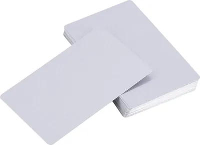 Produktbild von 50 Stück Dicke 0,22mm Sublimationsmetallkarten Blanco Wasserfest Aluminium ID-Karte Visitenkarte ohne Chip für Drucker