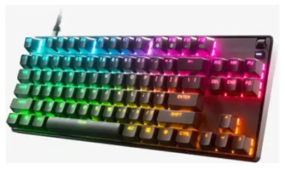 Zdjęcie produktu dla Steelseries Apex 9 TKL, Przewodowa, USB, Opto-mechaniczny przełącznik kluczykowy, QWERTY, RGB LED, Czarny