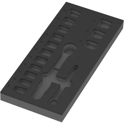 Produktbild von 9824 Schaumstoffeinlage 8010 B für Zyklop Comfort Set 1 3/8", leer