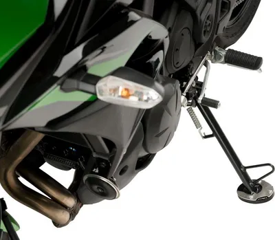 Produktbild von PUIG 20196N Fusstandverbreiterung mit Standardaufhängung passend fuer KAWASAKI VERSYS 650 Schwarz